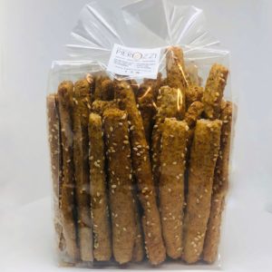 Wholemeal sesame breadsticks